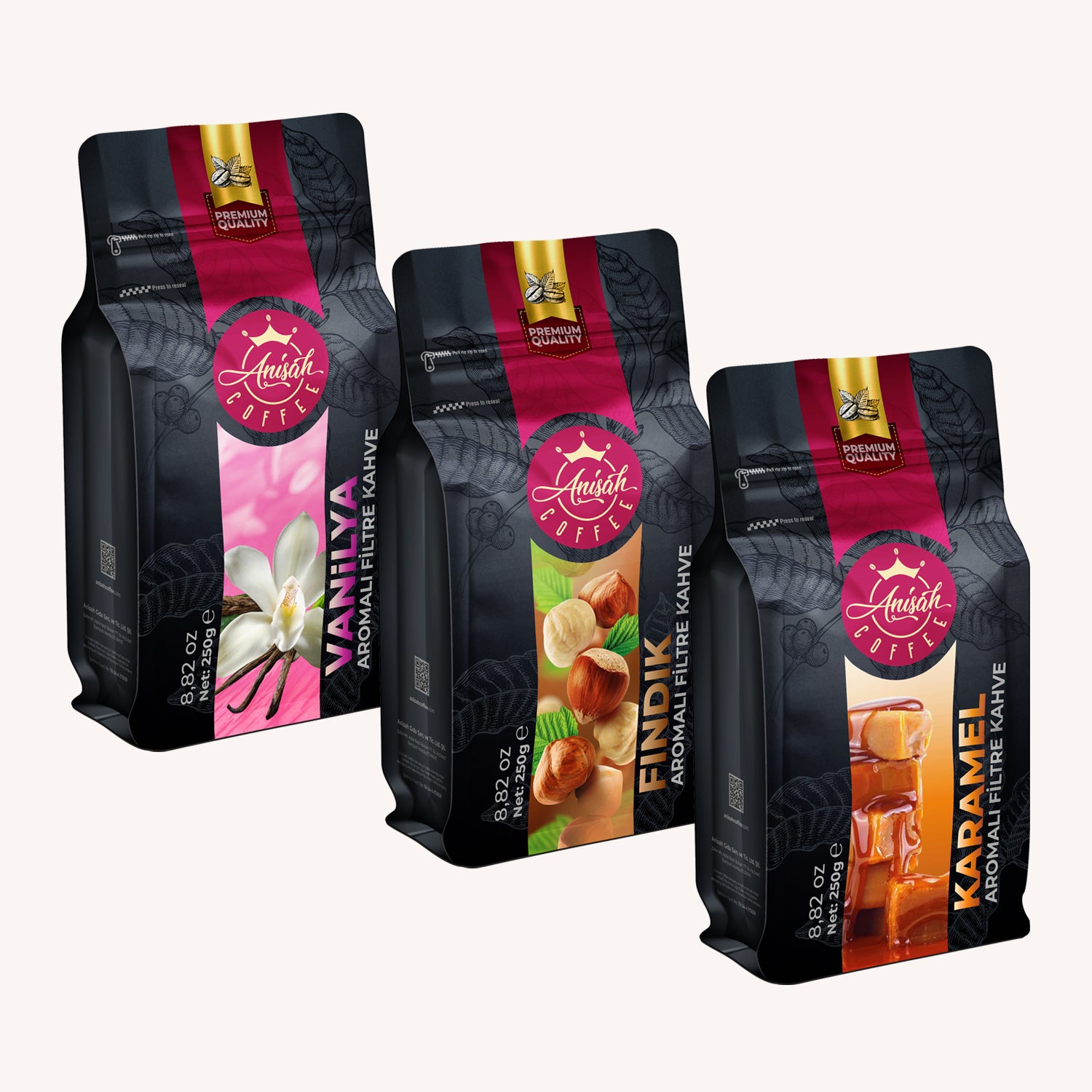Aromalı Kahve Keşif Seti 3x250 Gr